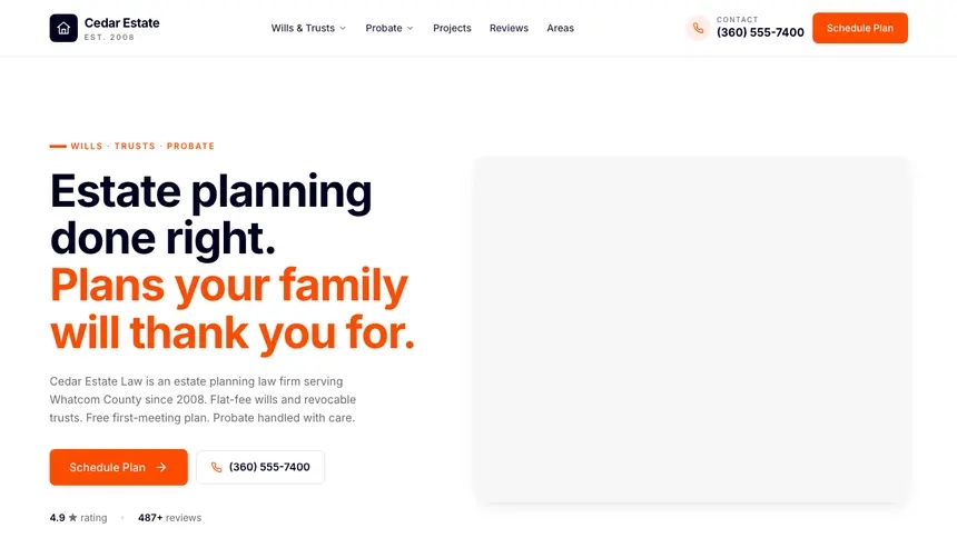 Estate Planning Collaborative Tech demo website thumbnail