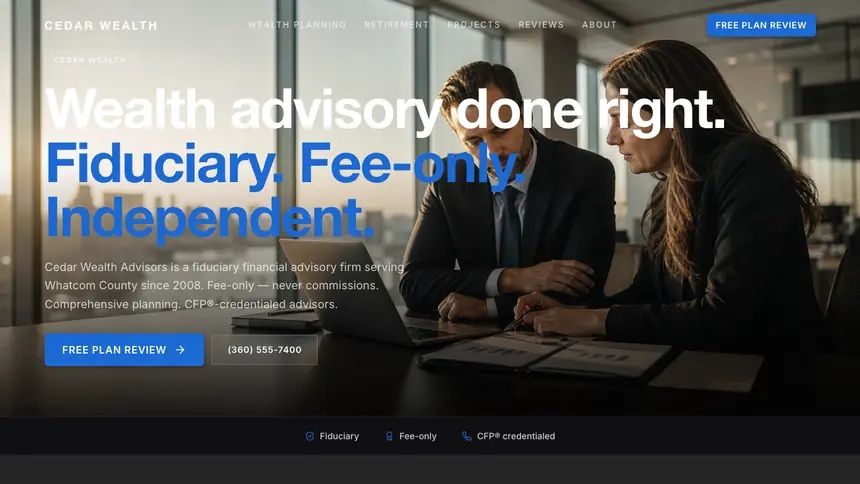 Financial Advisory Precision Classic demo website thumbnail