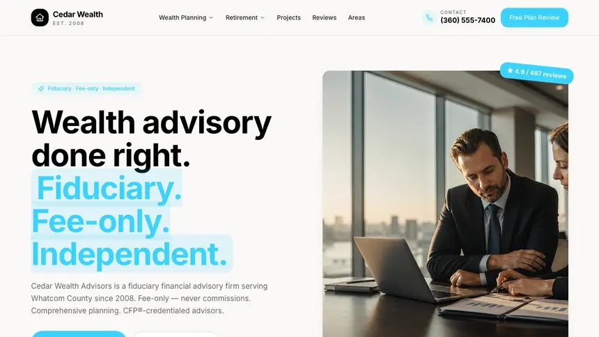 Financial Advisory Crafted Neutral demo website thumbnail