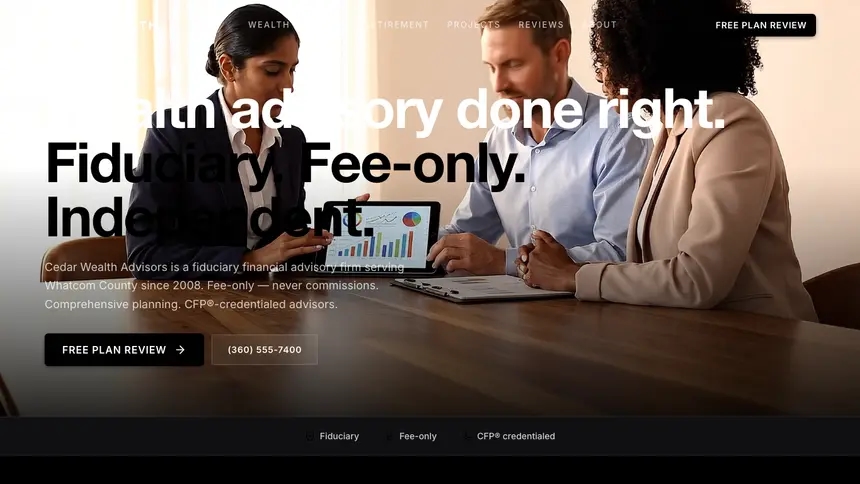 Financial Advisory Expressive Modern demo website thumbnail
