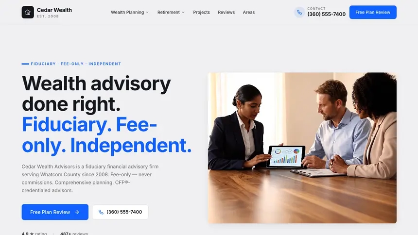 Financial Advisory Technical Trust demo website thumbnail