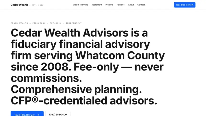 Financial Advisory Enterprise Classic demo website thumbnail