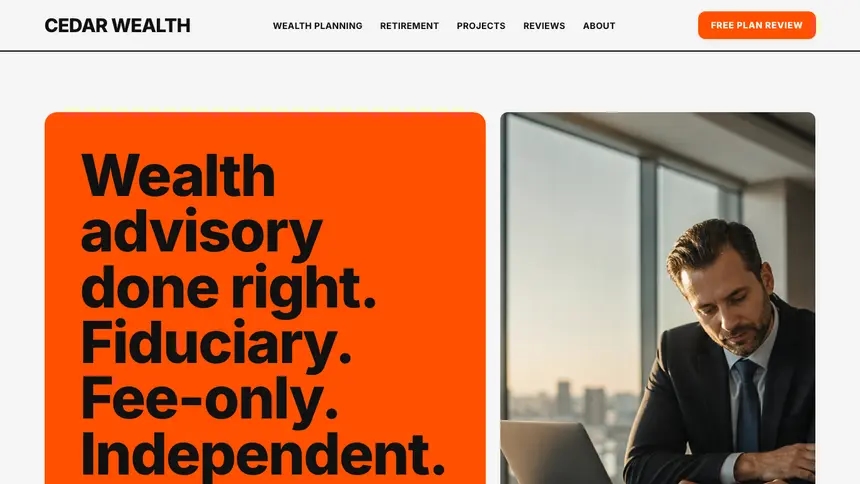 Financial Advisory Bold Motion demo website thumbnail