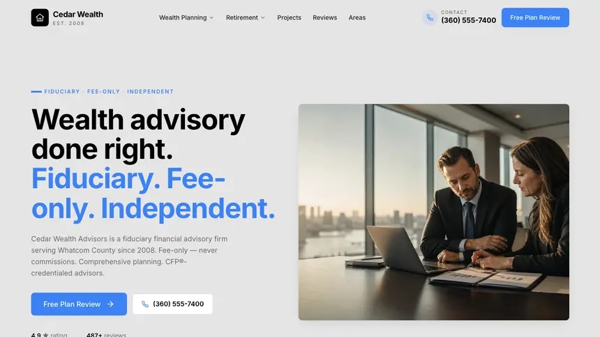 Financial Advisory Friendly Minimal demo website thumbnail