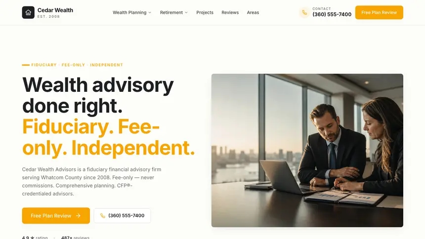 Financial Advisory Playful Product demo website thumbnail