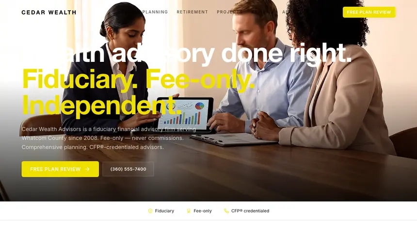 Financial Advisory Modern European demo website thumbnail