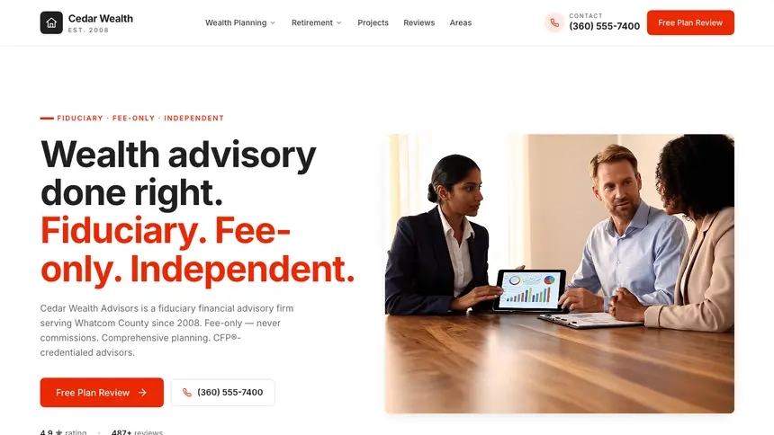 Financial Advisory Technical Clean demo website thumbnail