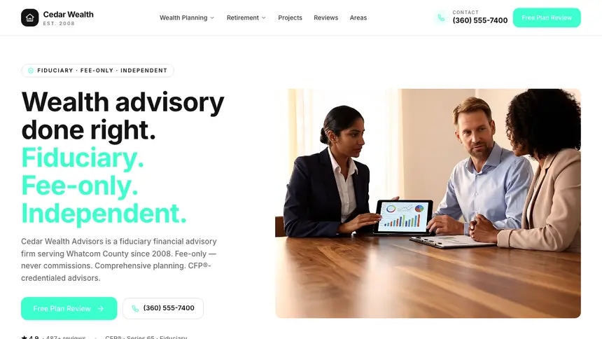 Financial Advisory Editorial Media demo website thumbnail