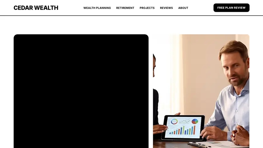 Financial Advisory Bold Utility demo website thumbnail