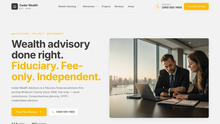 Financial Advisory Energetic Tech demo website thumbnail