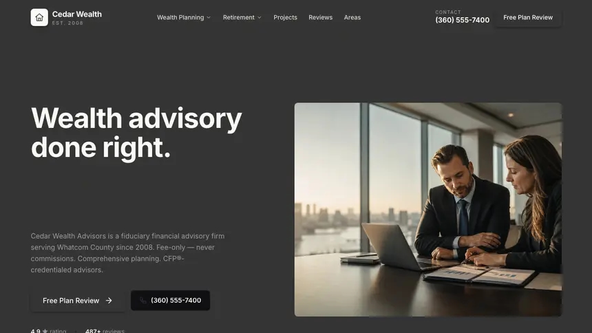 Financial Advisory Fast Utility demo website thumbnail