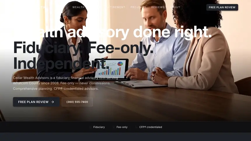 Financial Advisory Stark Minimal demo website thumbnail