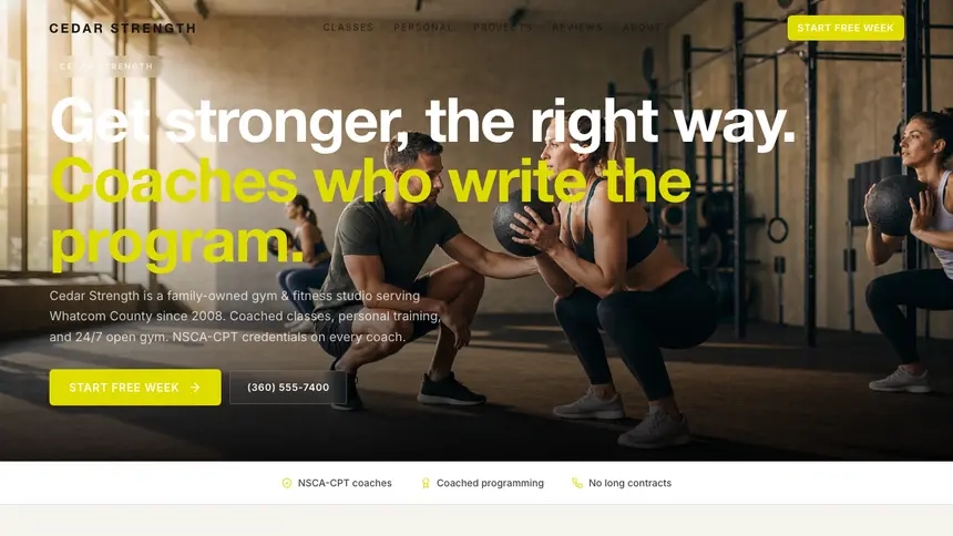 Gym & Fitness Soft Editorial demo website thumbnail