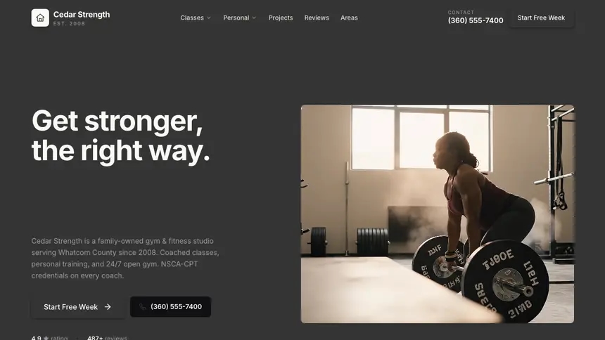 Gym & Fitness Fast Utility demo website thumbnail
