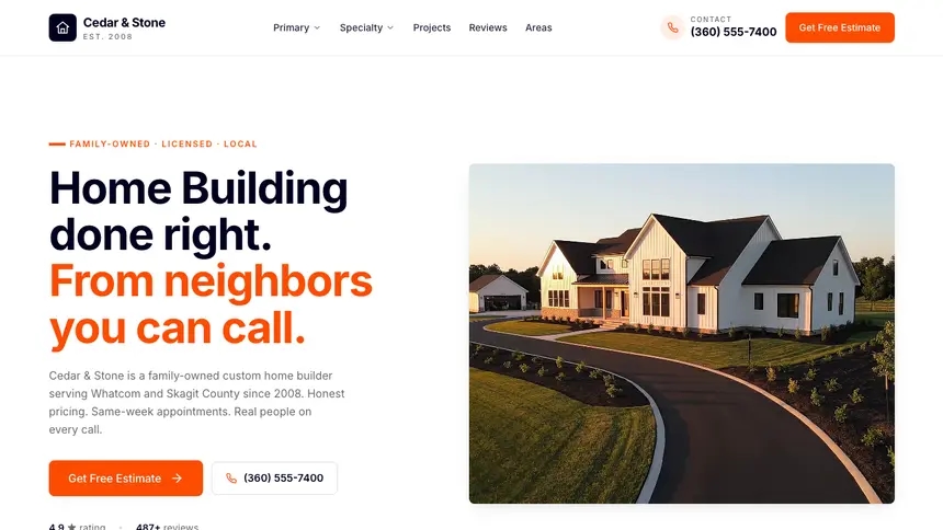 Home Building Collaborative Tech demo website thumbnail