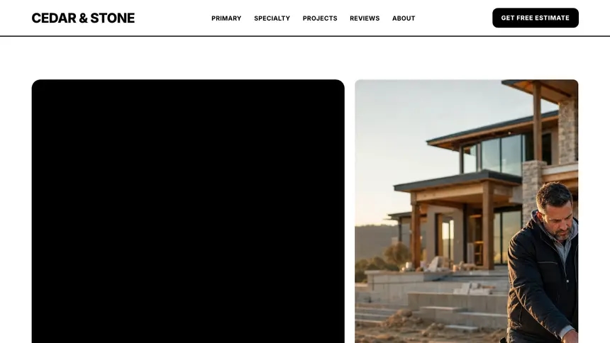 Home Building Bold Utility demo website thumbnail
