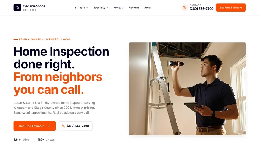 Home Inspection Collaborative Tech demo website thumbnail
