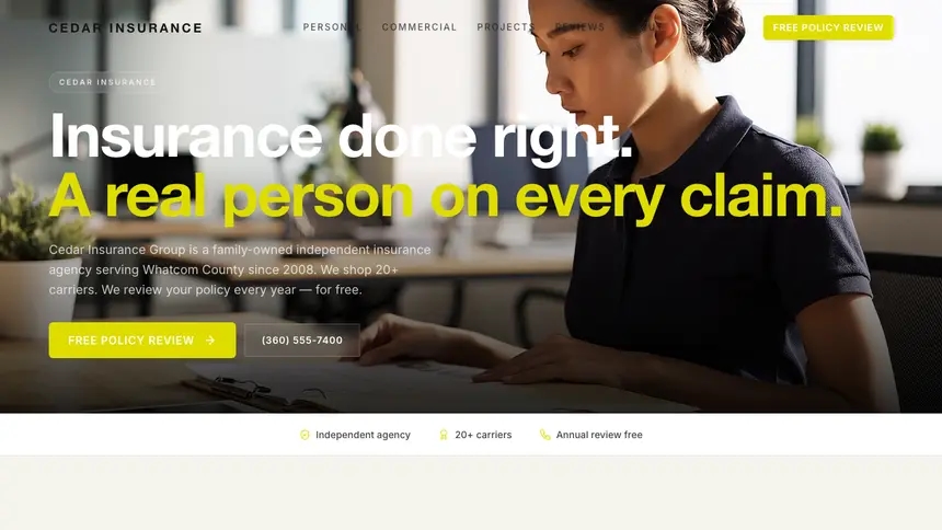 Insurance Soft Editorial demo website thumbnail