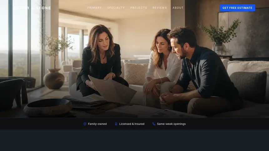 Interior Design Compact Modern demo website thumbnail