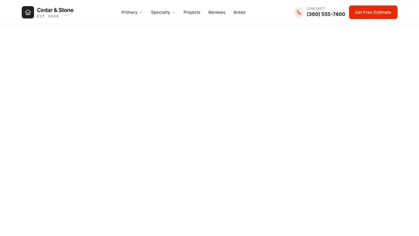 Interior Design Technical Clean demo website thumbnail