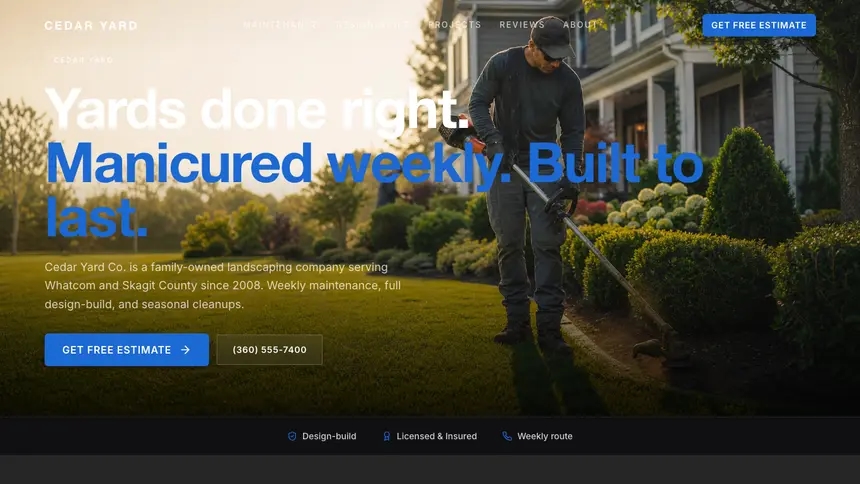 Landscaping Precision Classic demo website thumbnail