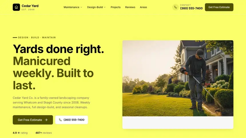 Landscaping Data Clarity demo website thumbnail