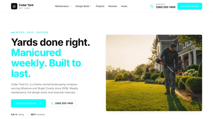 Landscaping Modular Clean demo website thumbnail