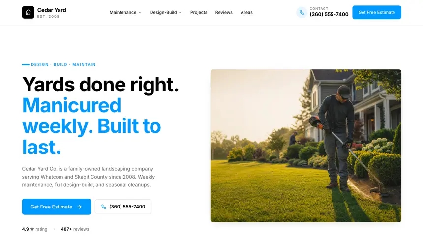 Landscaping Motion Forward demo website thumbnail