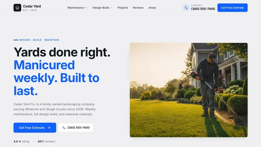 Landscaping Technical Trust demo website thumbnail