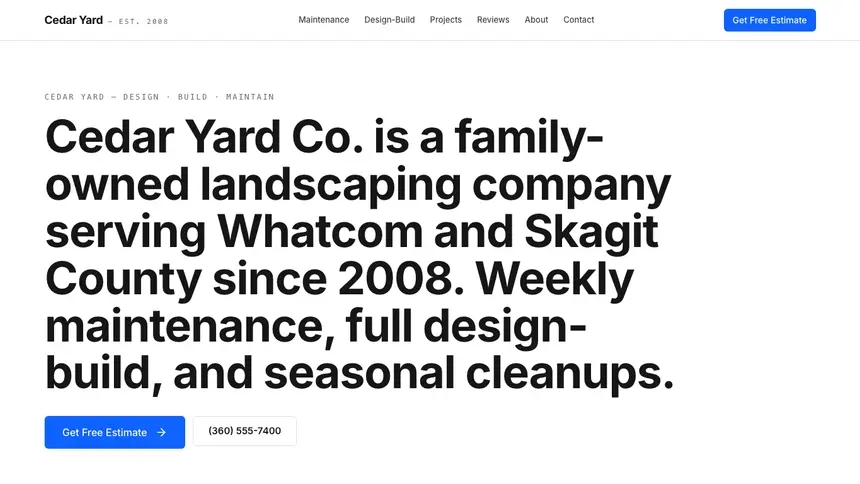 Landscaping Enterprise Classic demo website thumbnail