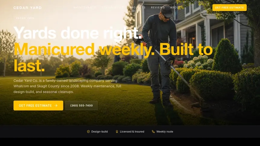 Landscaping High Impact demo website thumbnail