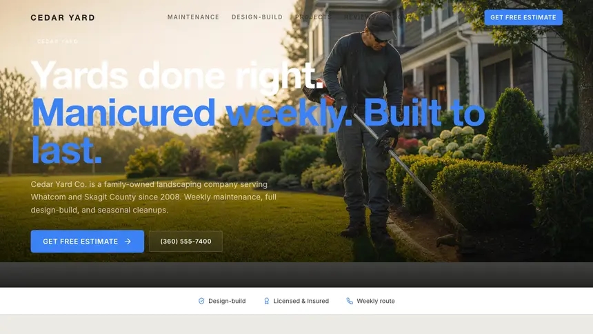Landscaping Soft Inviting demo website thumbnail