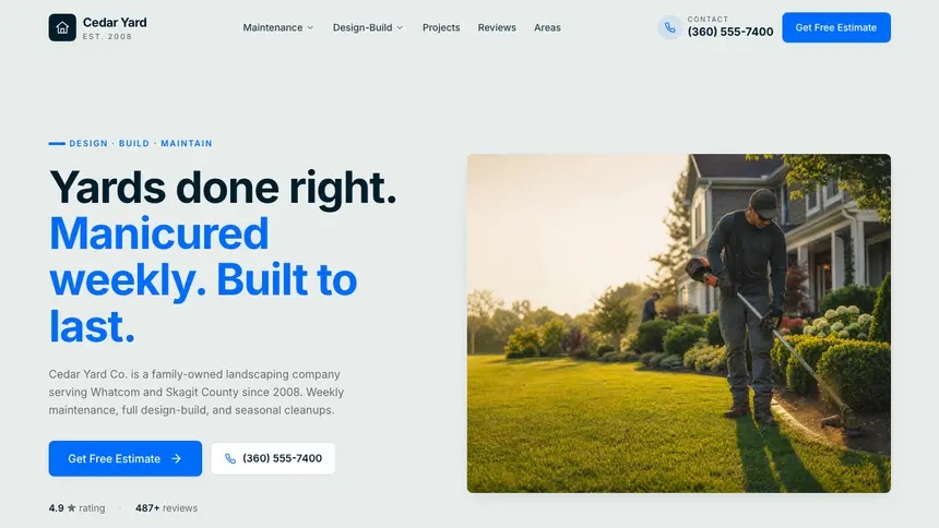 Landscaping Fresh Green demo website thumbnail