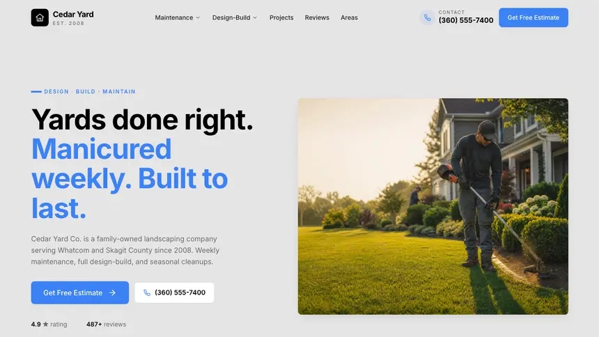 Landscaping Friendly Minimal demo website thumbnail