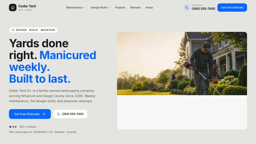 Landscaping Visual Discovery demo website thumbnail