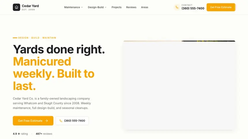 Landscaping Playful Product demo website thumbnail