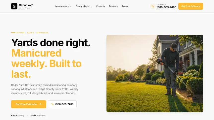 Landscaping Crisp Utility demo website thumbnail