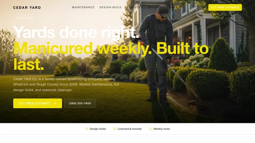 Landscaping Modern European demo website thumbnail