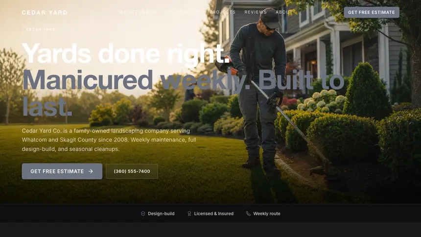 Landscaping Creative Studio demo website thumbnail