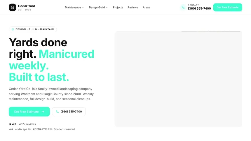 Landscaping Editorial Media demo website thumbnail