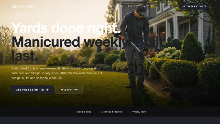 Landscaping Stark Minimal demo website thumbnail
