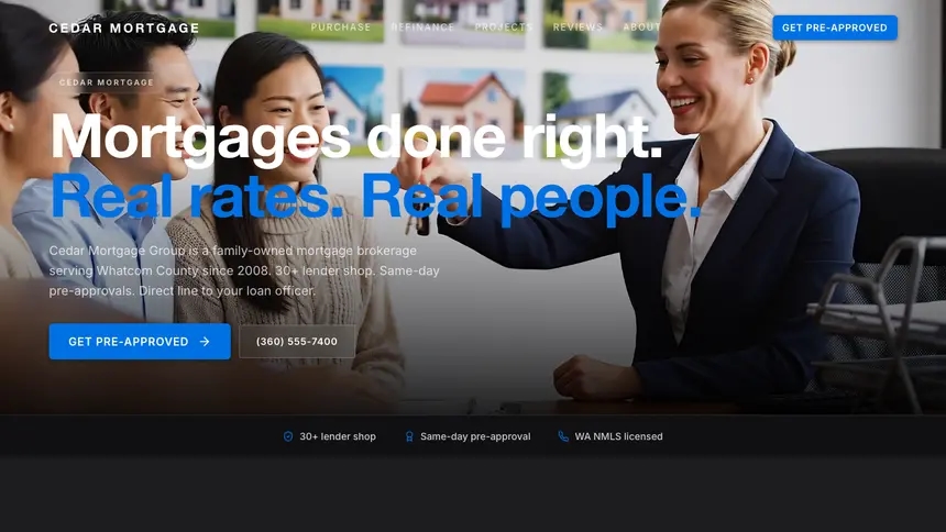 Mortgage Minimal Premium demo website thumbnail
