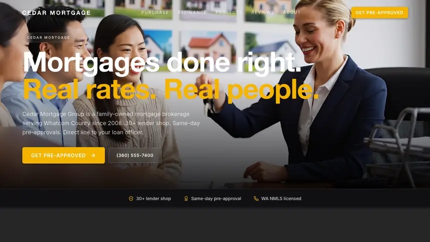 Mortgage Performance Accent demo website thumbnail