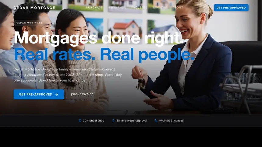 Mortgage Luxury Statement demo website thumbnail