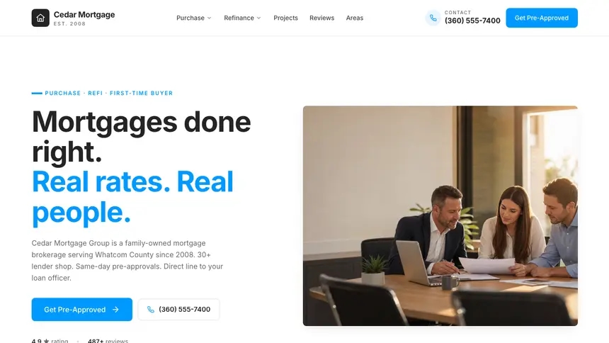 Mortgage Clean Scheduler demo website thumbnail