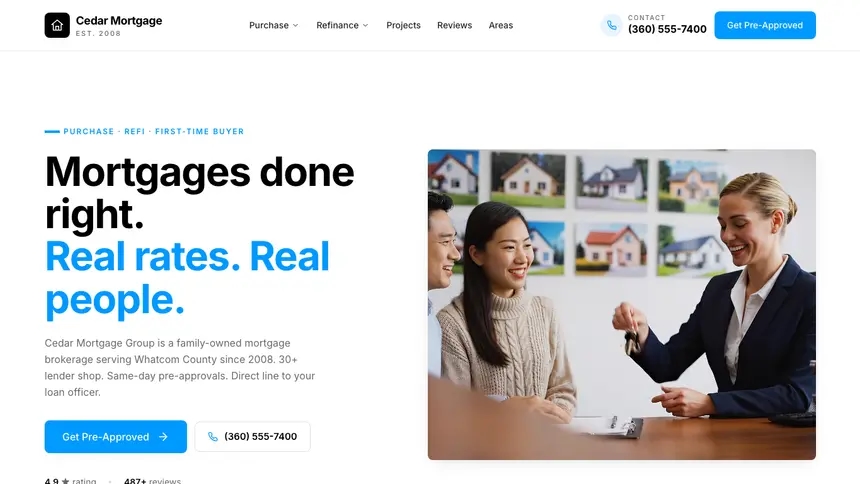 Mortgage Motion Forward demo website thumbnail