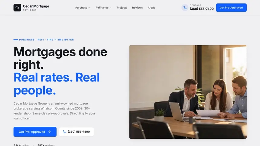 Mortgage Technical Trust demo website thumbnail