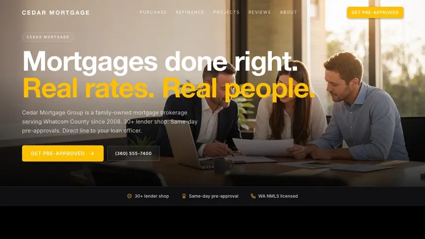 Mortgage High Impact demo website thumbnail