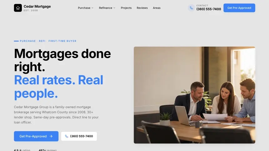 Mortgage Friendly Minimal demo website thumbnail