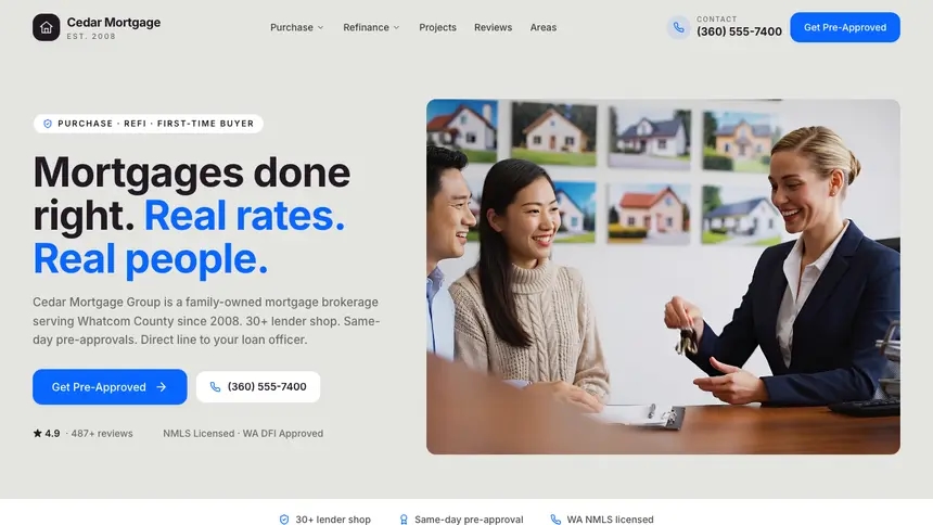 Mortgage Visual Discovery demo website thumbnail